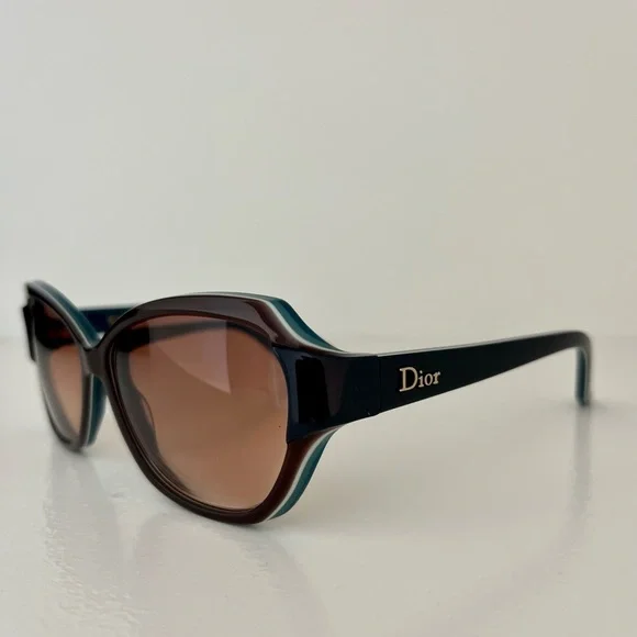 Dior | Accessories | Christian Dior Zaza2 Sunglasses In Teal  display picture 1